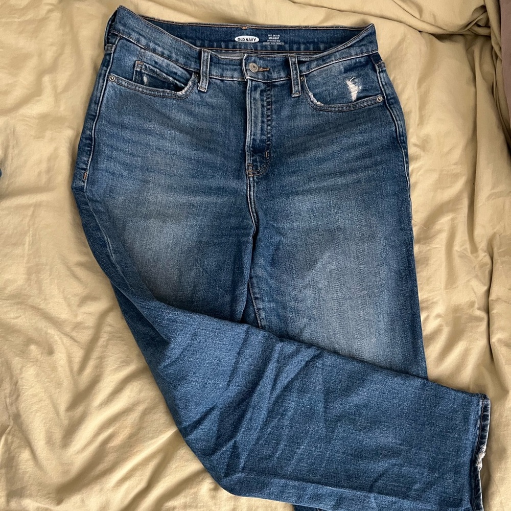 Old Navy Sky-Hi Straight Denim Jeans